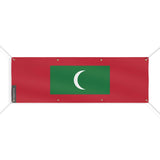 Drapeau maldives polyester résistant pour usage extérieur