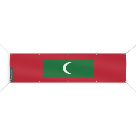 Drapeau maldives polyester résistant pour usage extérieur