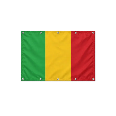 Drapeau du Mali format S en polyester avec dix œillets