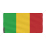 Drapeau mali polyester résistant avec œillets renforcés
