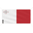 Drapeau malte polyester résistant aux intempéries œillets