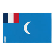 Drapeau mandat français de syrie polyester œillets à gauche