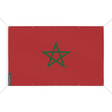 Drapeau maroc 10 oeillets en plusieurs tailles (s) - pixelforma