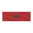 Drapeau maroc polyester résistant œillets usage extérieur