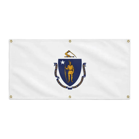 Drapeau massachusetts polyester résistant aux intempéries