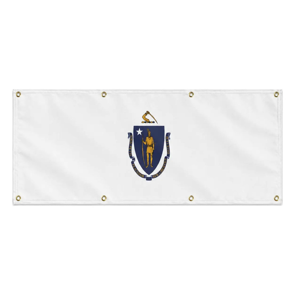 Drapeau massachusetts polyester résistant aux intempéries