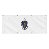 Drapeau massachusetts polyester résistant aux intempéries