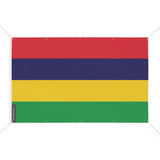 Drapeau maurice en polyester résistant avec œillets robustes