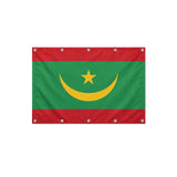 Drapeau de la Mauritanie format S en polyester avec dix œillets