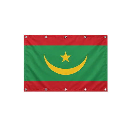 Drapeau de la Mauritanie format S en polyester avec dix œillets