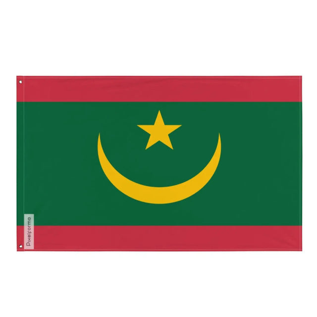 Drapeau mauritanie plusieurs tailles en polyester - pixelforma