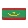 Drapeau mauritanie polyester résistant avec œillets robustes