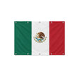 Drapeau du Mexique format S en polyester avec dix œillets