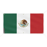 Drapeau mexique en polyester résistant pour extérieur