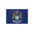 Drapeau du Michigan format S en polyester avec dix œillets