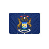 Drapeau du Michigan format S en polyester avec dix œillets