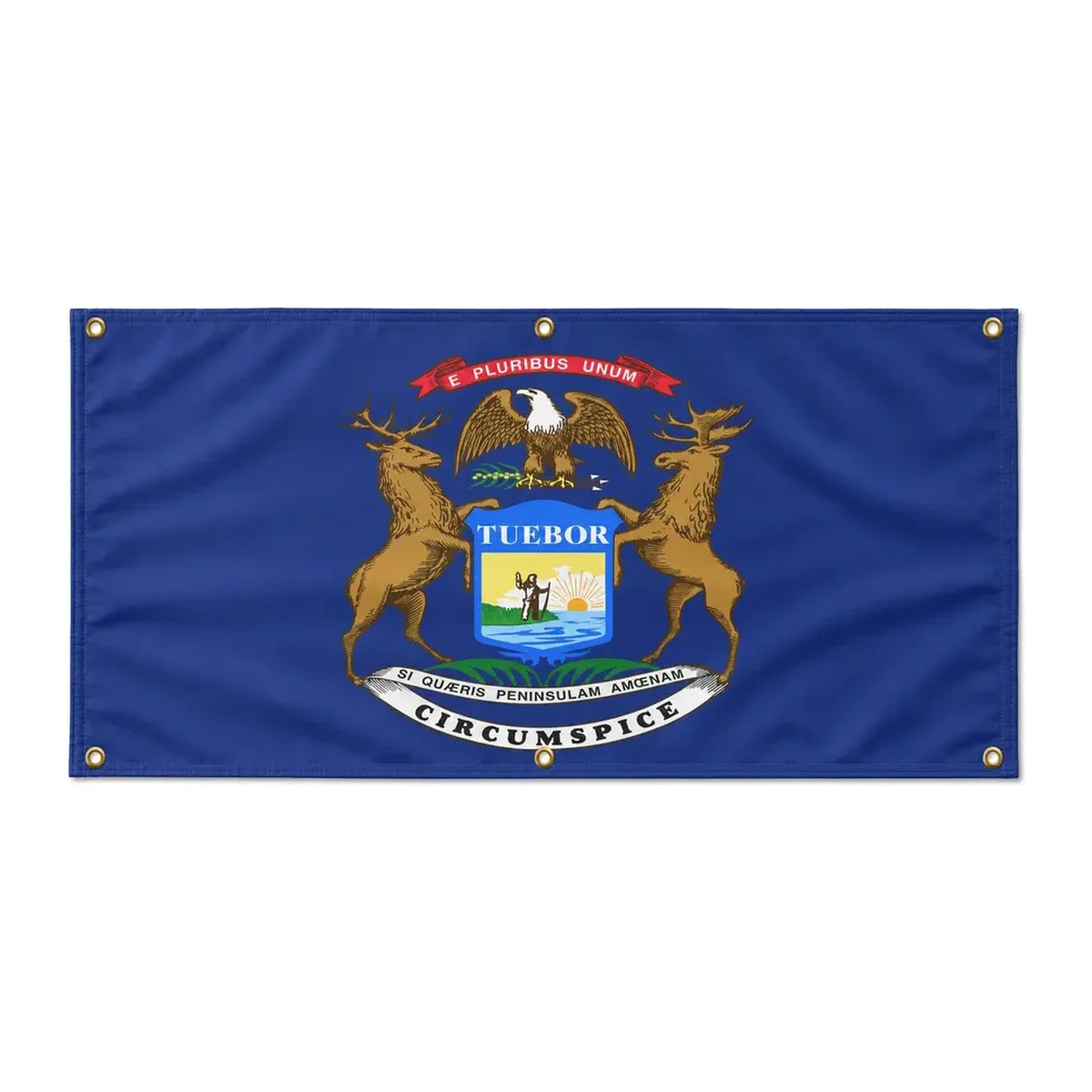 Drapeau michigan polyester résistant aux intempéries