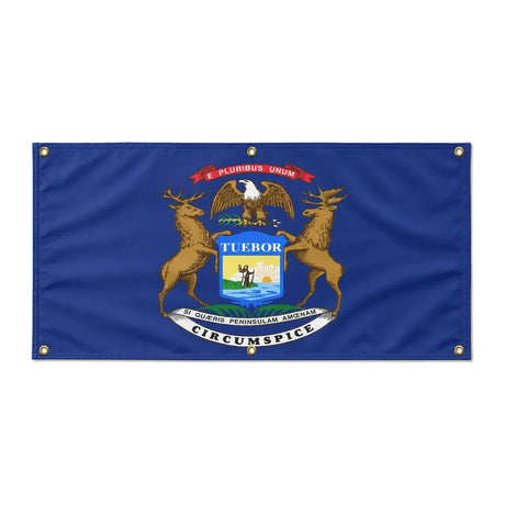 Drapeau michigan polyester résistant aux intempéries