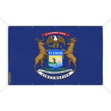 Drapeau michigan en polyester résistant aux intempéries