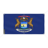 Drapeau michigan polyester résistant aux intempéries