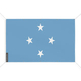 Drapeau micronésie en polyester résistant à œillets
