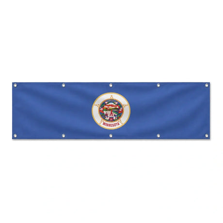 Drapeau du Minnesota grand format XL en polyester avec dix œillets