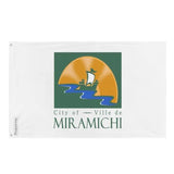 Drapeau miramichi polyester résistant avec œillets à gauche