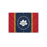 Drapeau du Mississippi format S en polyester avec dix œillets