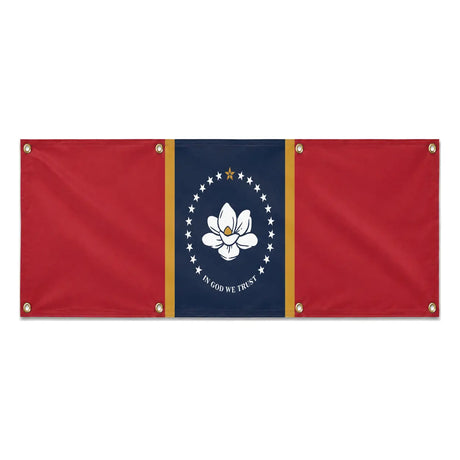 Drapeau mississippi en polyester résistant aux intempéries