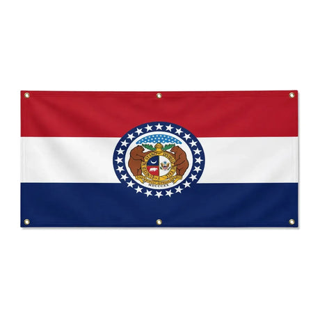 Drapeau missouri polyester résistant usage aux intempéries