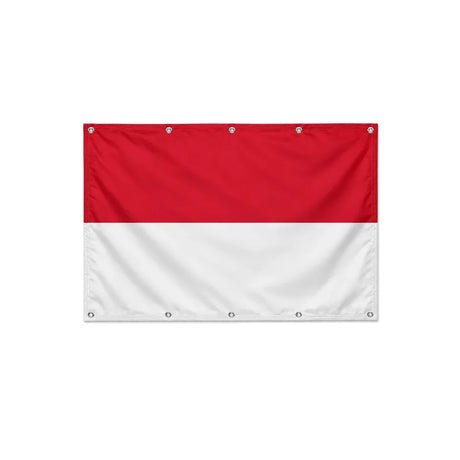 Drapeau de Monaco format S en polyester avec dix œillets