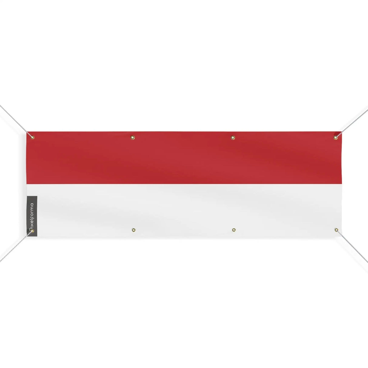 Drapeau monaco polyester résistant pour extérieur durable