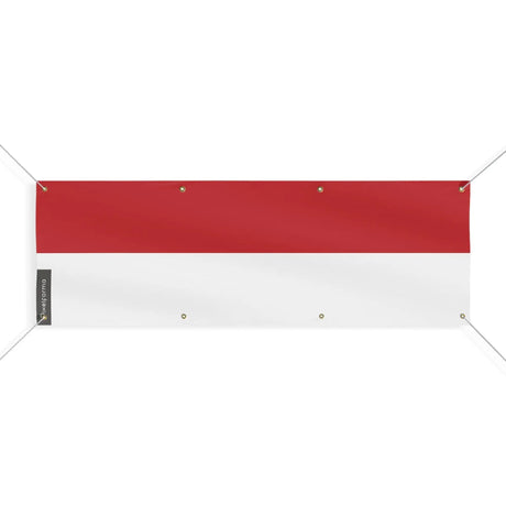 Drapeau monaco polyester résistant pour extérieur durable