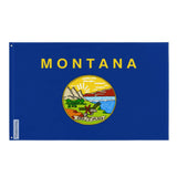 Drapeau montana polyester résistant avec œillets à gauche