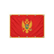 Drapeau du Monténégro format S en polyester avec dix œillets