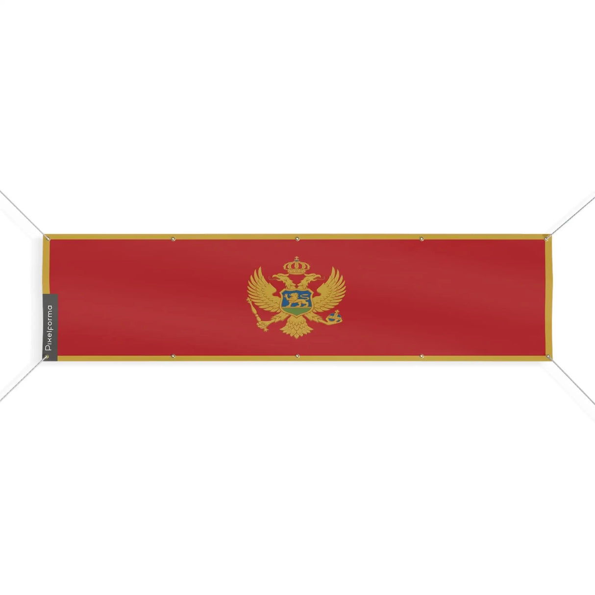 Drapeau monténégro polyester résistant aux intempéries