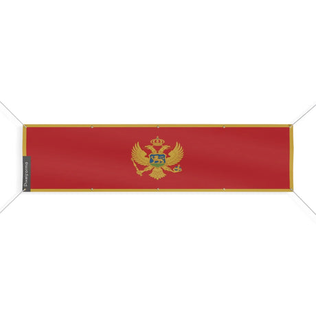 Drapeau monténégro polyester résistant aux intempéries