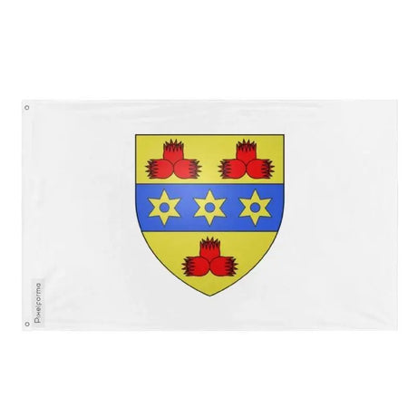 Drapeau montmagny polyester résistant œillets à gauche