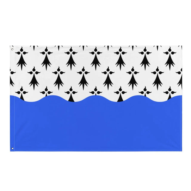 Drapeau morbihan plusieurs tailles en polyester - pixelforma