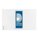 Drapeau municipalité régionale durham polyester œillets gauche