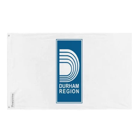 Drapeau municipalité régionale durham polyester œillets gauche
