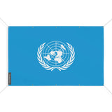 Drapeau nations unies polyester résistant aux intempéries