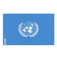 Drapeau nations unies polyester résistant œillets à gauche