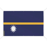 Drapeau nauru 10 oeillets en plusieurs tailles (s) - pixelforma