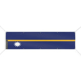 Drapeau nauru polyester résistant aux intempéries œillets