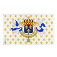 Drapeau navires louis xiv polyester œillets à gauche