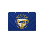 Drapeau du Nebraska format S en polyester avec dix œillets