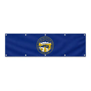 Drapeau du Nebraska grand format XL en polyester avec dix œillets