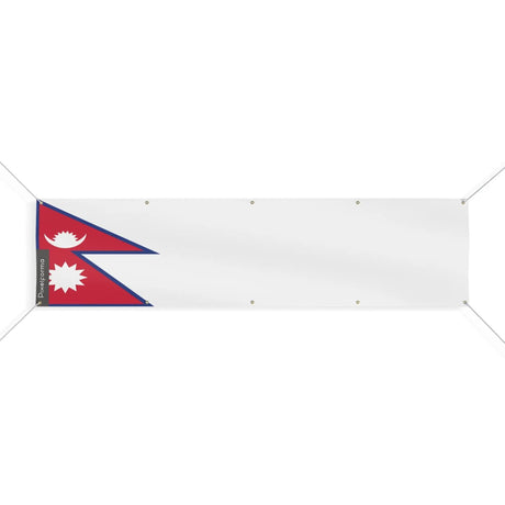 Drapeau népal polyester résistant aux intempéries 10 œillets