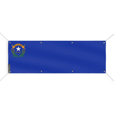Drapeau nevada polyester résistant usage extérieur intempéries